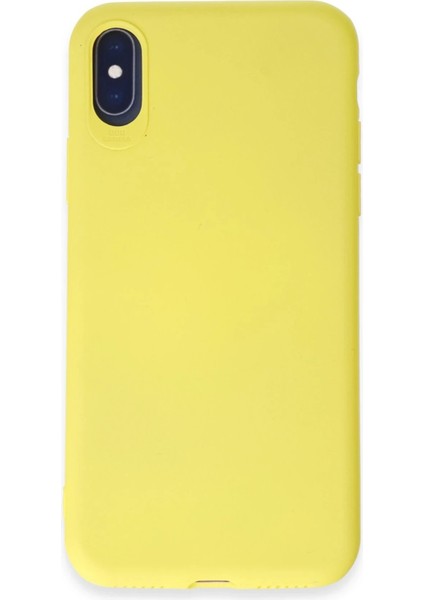 Newface iPhone x Kılıf First Silikon - Sarı