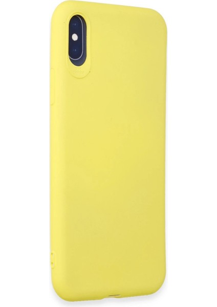 Newface iPhone x Kılıf First Silikon - Sarı