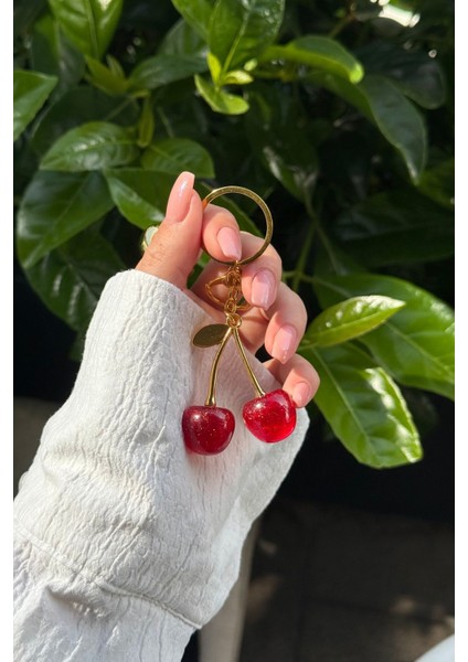 Elite Kırmızı Kiraz Cherry Anahtarlık 1 Adet