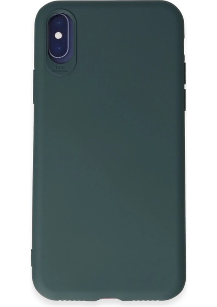 Newface iPhone x Kılıf First Silikon - Koyu Yeşil