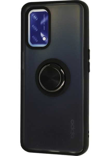 Newface Oppo A74 4g Kılıf Montreal Yüzüklü Silikon Kapak - Siyah fiyatları