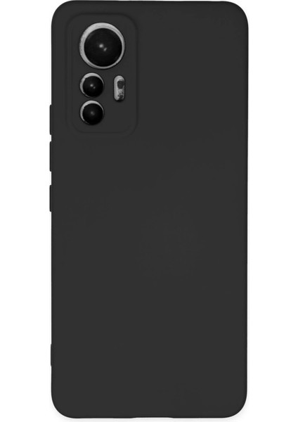 Newface Xiaomi Mi 12 Lite Kılıf Nano Içi Kadife Silikon - Siyah