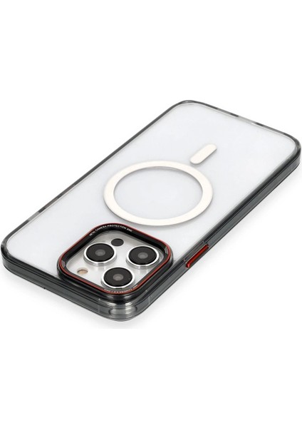 Newface iPhone 14 Pro Max Kılıf Dinamik Magneticsafe Silikon - Siyah modelleri