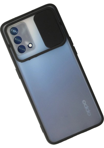 Newface Oppo A74 4g Kılıf Palm Buzlu Kamera Sürgülü Silikon - Siyah fiyatları