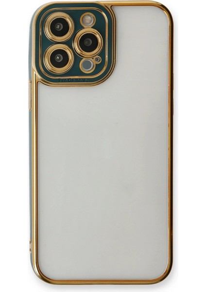 Newface iPhone 13 Pro Max Kılıf Liva Lens Silikon - Yeşil