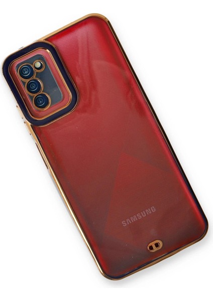 Newface Samsung Galaxy A03S Kılıf Liva Lens Silikon - Mavi