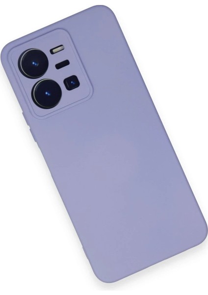 Newface Vivo Y35 Kılıf Nano Içi Kadife Silikon - Lila modelleri