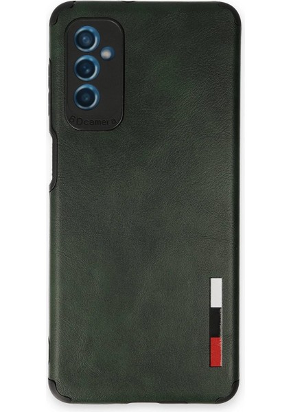 Newface Samsung Galaxy M52 5g Kılıf Loop Deri Silikon - Yeşil