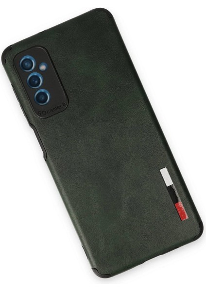 Newface Samsung Galaxy M52 5g Kılıf Loop Deri Silikon - Yeşil modelleri