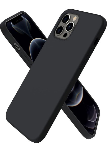 Newface iPhone 12 Pro Max Kılıf First Silikon - Siyah