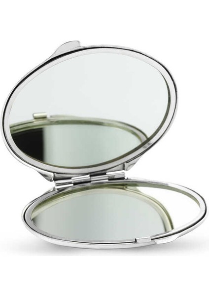 Gümüş Papatya Motifli Kapaklı Oval El Aynası fiyatları