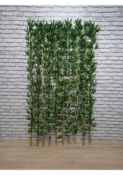Premium Tasarım Yapay Çiçek - 100 cm, 10 Adet, Tek Dal, Yeşil, Bambu Çubuğu, Islak Doku, Dekoratif Amaçlar İçin fiyatları