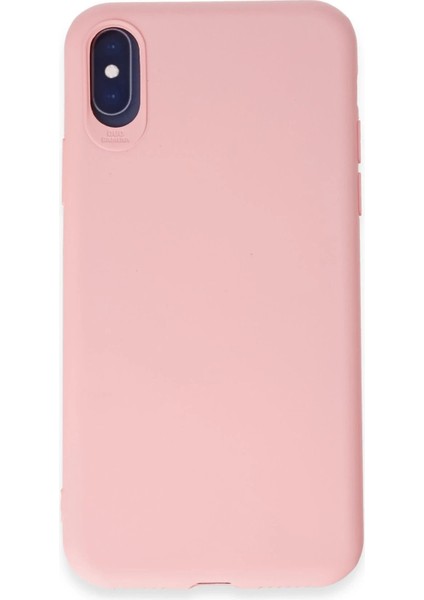 Newface iPhone x Kılıf First Silikon - Pudra