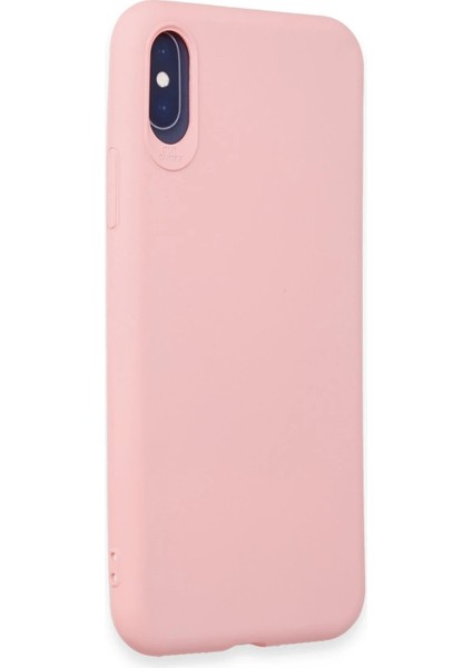 Newface iPhone x Kılıf First Silikon - Pudra
