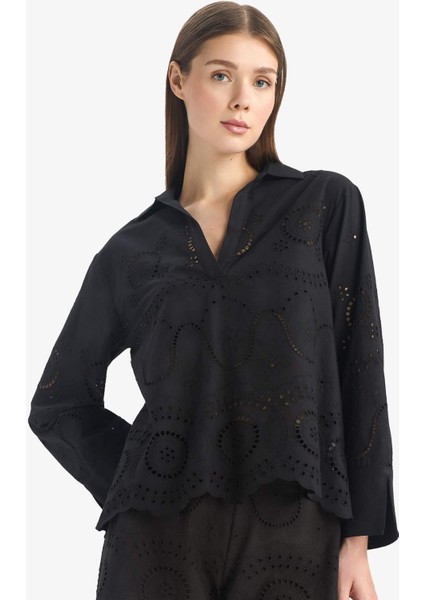 Regular Fit Brode Plaj Gömleği-Fall in Love E0598AX25SM fırsatları