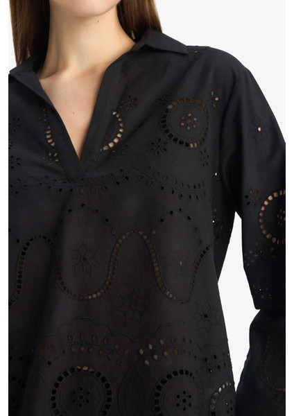 Regular Fit Brode Plaj Gömleği-Fall in Love E0598AX25SM indirimleri