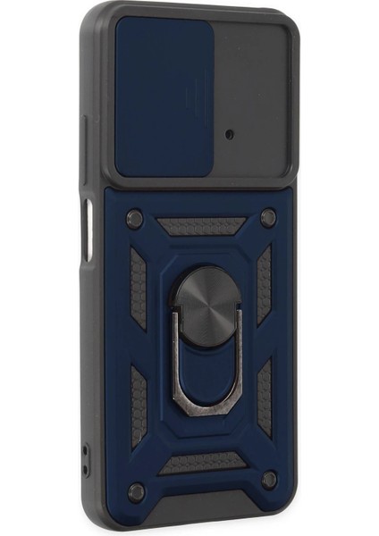 Newface Xiaomi Poco M4 Pro 4g Kılıf Pars Lens Yüzüklü Silikon - Lacivert fiyatları