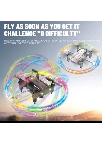 Katlanabilir Mini Bk2 Drone Optik Akışlı LED Işıklı Tek Tuş Kalkış Katlanabilir Tasarım Rc Uzaktan Kumandalı Drone indirimleri