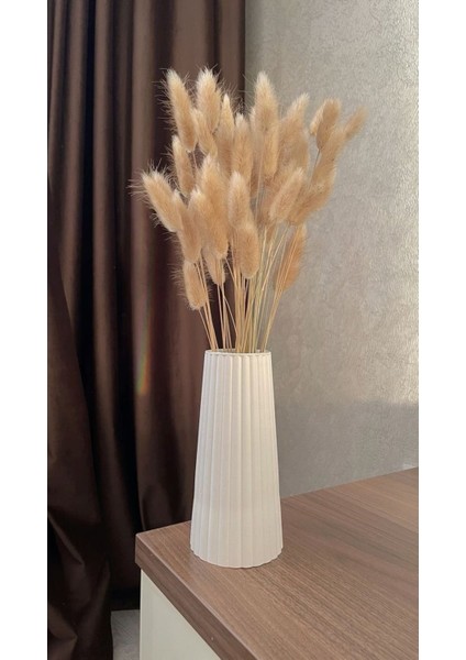 Elite Bohem Tarz Büyük Boy Vazo Çizgili Iskandinav Vazo 1 Adet