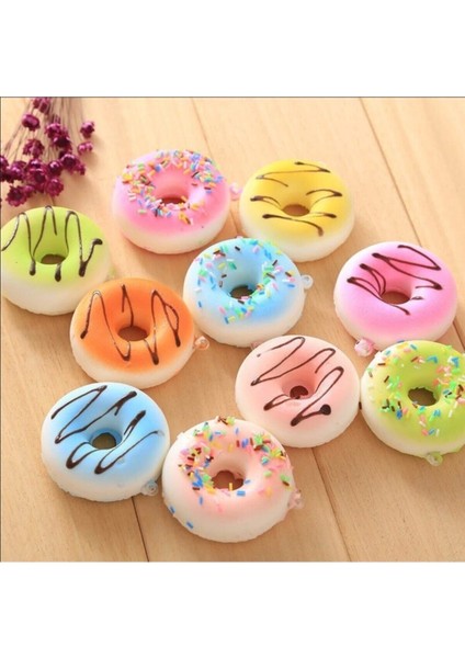 Elite Donut Anahtarlık Kokulu Yavaş Yükselen Oyuncak Sukuşi 1 Adet