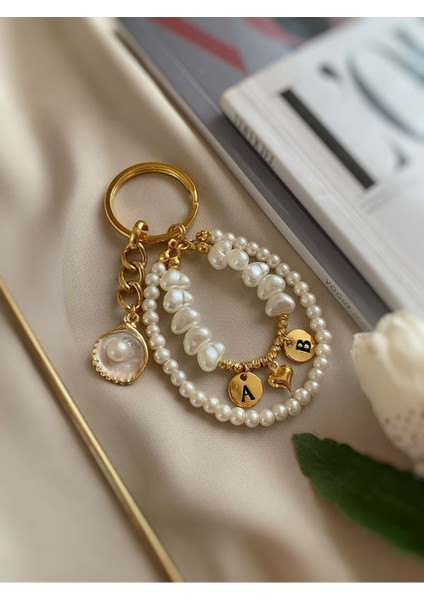 Elite Istiridye Charm Iki Harf Anahtarlık 1 Adet