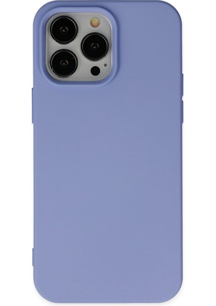 Newface iPhone 14 Pro Max Kılıf Nano Içi Kadife Silikon - Lila