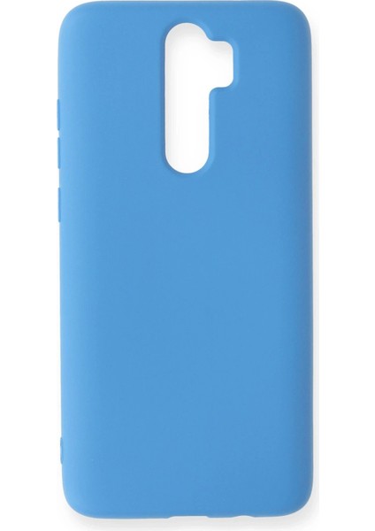 Newface Xiaomi Redmi Note 8 Pro Kılıf Nano Içi Kadife Silikon - Mavi
