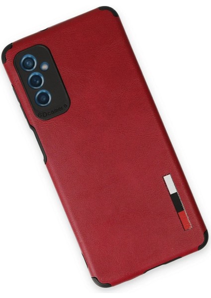 Newface Samsung Galaxy M52 5g Kılıf Loop Deri Silikon - Kırmızı modelleri