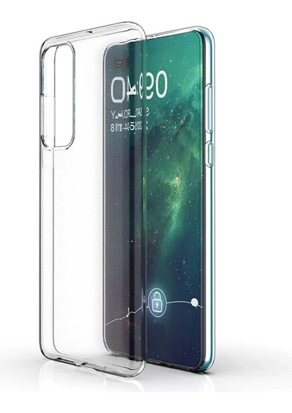 Newface Huawei P40 Kılıf Lüx Şeffaf Silikon - Şeffaf