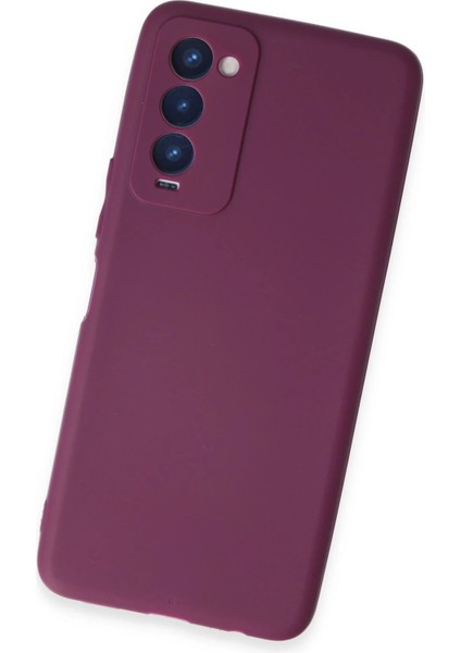 Newface Tecno Camon 18 Kılıf First Silikon - Mor