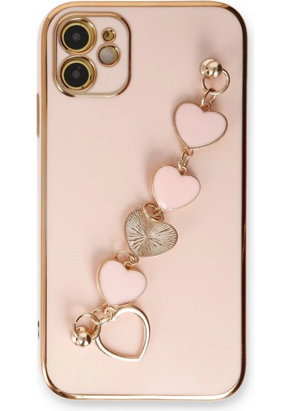 Newface iPhone 12 Kılıf Esila Silikon - Pudra