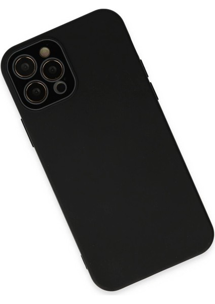 Newface iPhone 12 Pro Max Kılıf Lansman Glass Kapak - Siyah