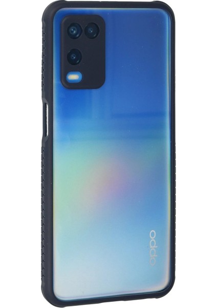 Newface Oppo A54 4g Kılıf Miami Şeffaf Silikon - Lacivert modelleri