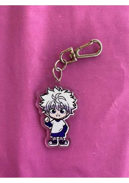 Elite Hunterxhunter Animesi Killua Zoldyck Anime Anahtarlık / Çanta Süsü V2 1 Adet