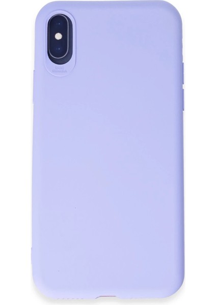 Newface iPhone x Kılıf First Silikon - Lila