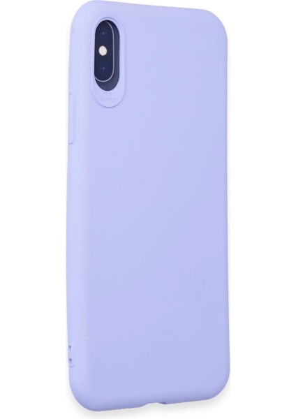 Newface iPhone x Kılıf First Silikon - Lila