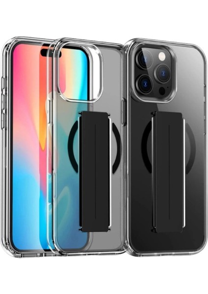 Joko iPhone 14 Pro Max Kılıf Alfa Magsafe Standlı Kapak - Siyah