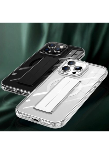Joko iPhone 14 Pro Max Kılıf Alfa Magsafe Standlı Kapak - Siyah
