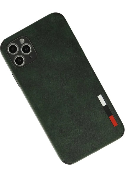 Newface iPhone 11 Pro Kılıf Loop Deri Silikon - Yeşil