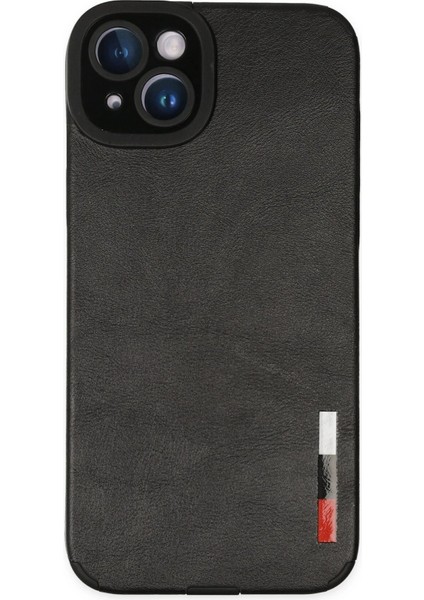 Newface iPhone 14 Plus Kılıf Loop Deri Silikon - Siyah
