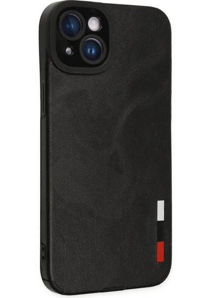 Newface iPhone 14 Plus Kılıf Loop Deri Silikon - Siyah