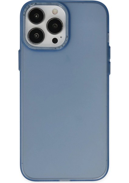 Newface iPhone 13 Pro Max Kılıf Modos Metal Kapak - Lacivert
