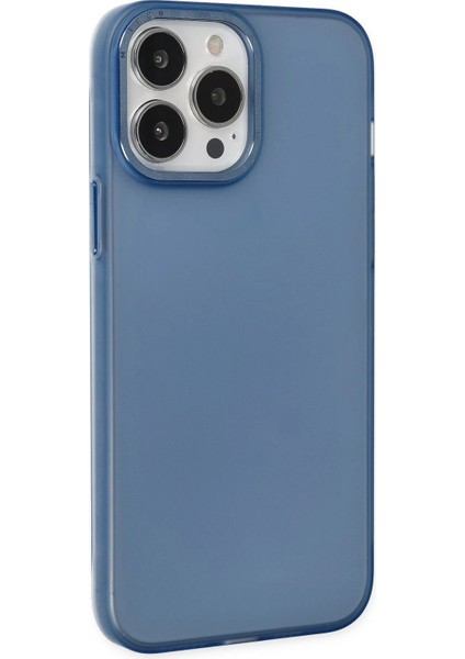 Newface iPhone 13 Pro Max Kılıf Modos Metal Kapak - Lacivert