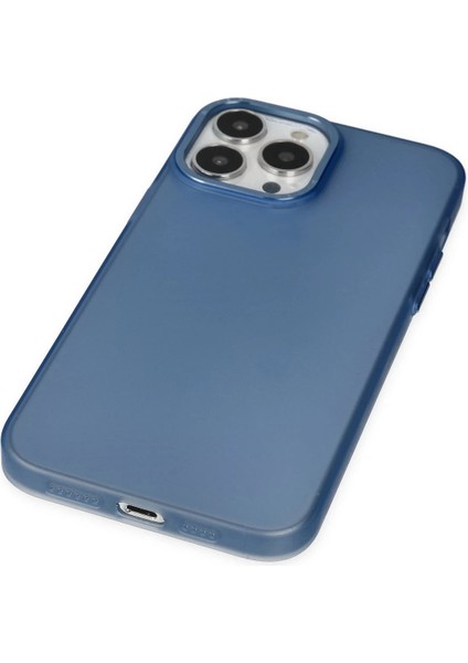 Newface iPhone 13 Pro Max Kılıf Modos Metal Kapak - Lacivert