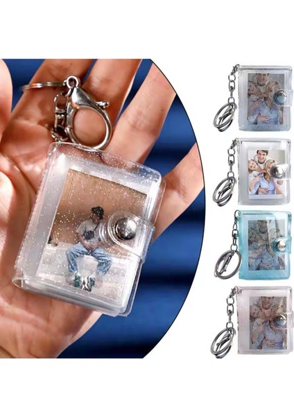 Elite Mini Albüm Anahtarlık 1 Inc Şeffaf Anahtarlık Fotoğraf Albümü 1 Adet