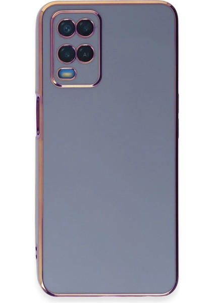Newface Oppo A54 4g Kılıf Volet Silikon - Mavi