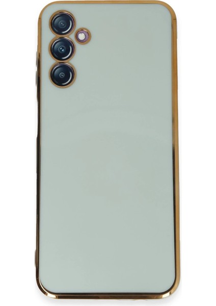 Newface Samsung Galaxy M14 5g Kılıf Volet Silikon - Açık Yeşil