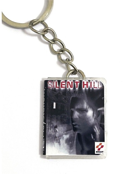 Elite Silent Hill Ps1 Playstation Retro Minyatür Oyun Kutusu Anahtarlık 1 Adet