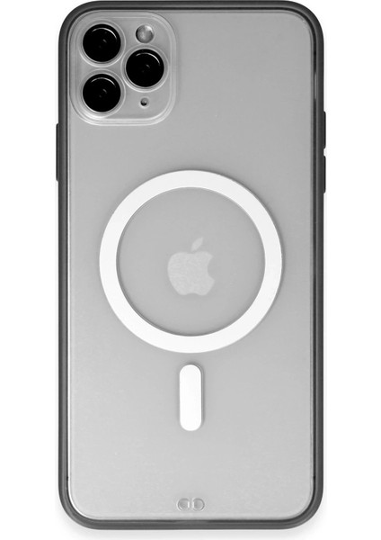Newface iPhone 11 Pro Max Kılıf Grand Magneticsafe Kapak - Siyah