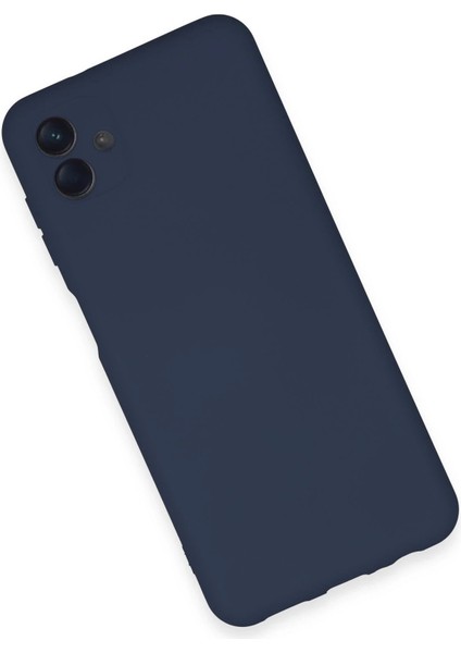 Newface Samsung Galaxy A04E Kılıf Nano Içi Kadife Silikon - Lacivert modelleri